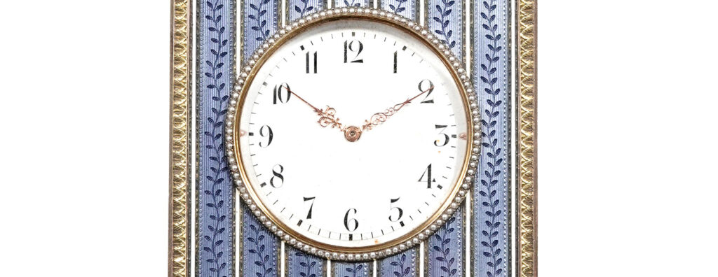 Unseen Faberg&eacute; Desk Clock With Royal Provenance To Be Auctioned In Geneva